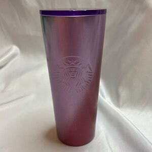Starbucks Holiday 2021 Purple Red Ombre Cold Tumbler